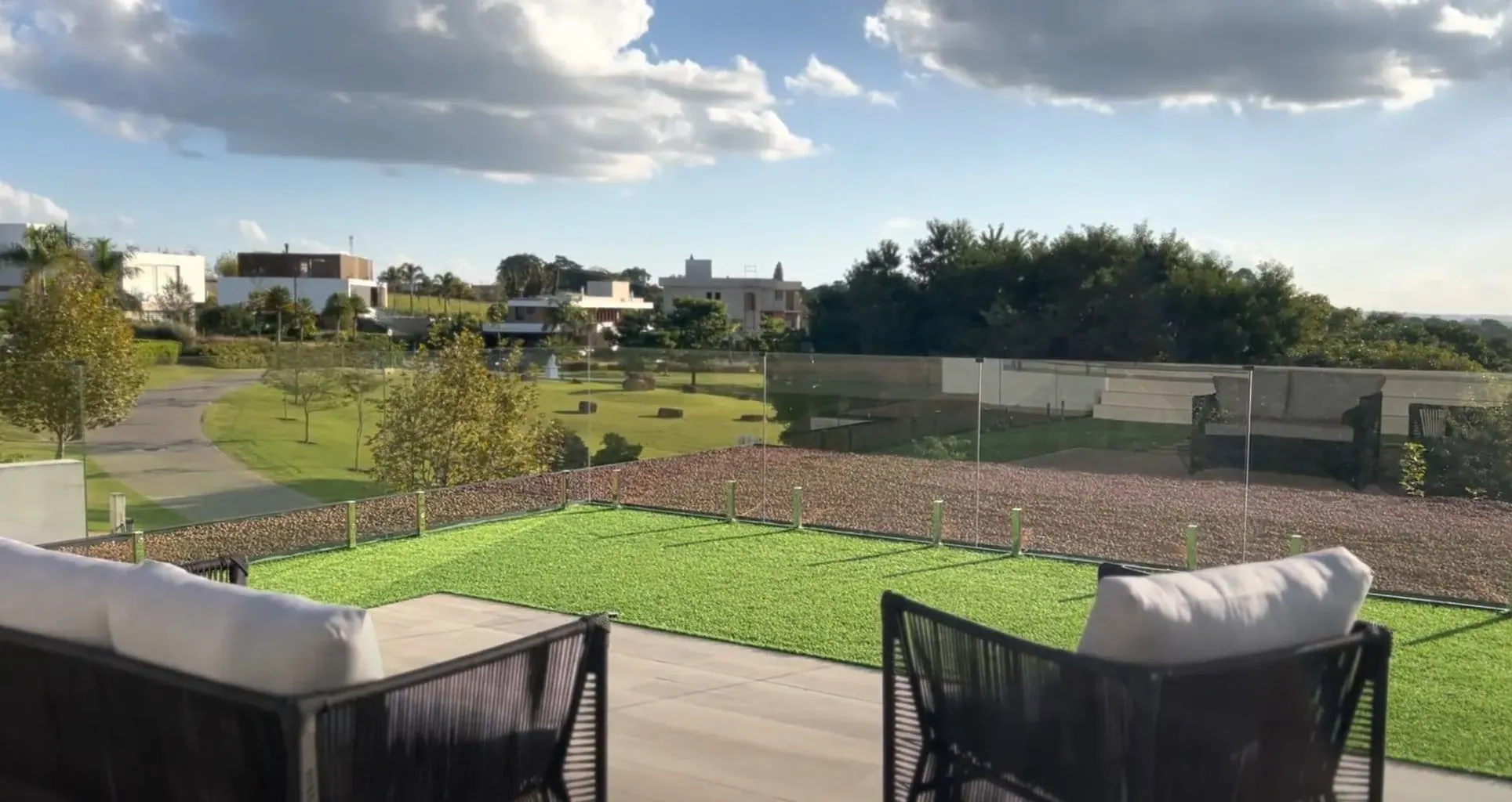 Solário da Morada Pôr do Sol com vista para o condomínio Porto São Pedro